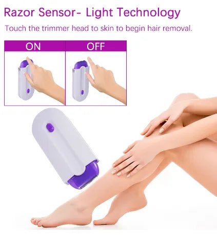 Kit de Remoção de Cabelo indolor Laser Depilador USB Recarregável Mulheres Corpo Rosto Perna  Removedor